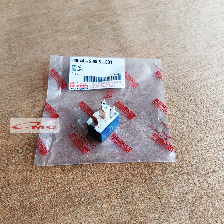 Relay 4 Kaki Relay Denso Biru 156700-3240 12V Xenia Avanza Ayla Agya Rush Grand Max Calya Raize Ori Daihatsu 9004A-98006-001