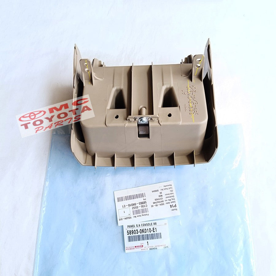 Panel Console Box Belakang Panel Tempat Botol Air Minum Minuman Cup Holder Toyota Innova Fortuner Hilux Original 58903-0K010-E1