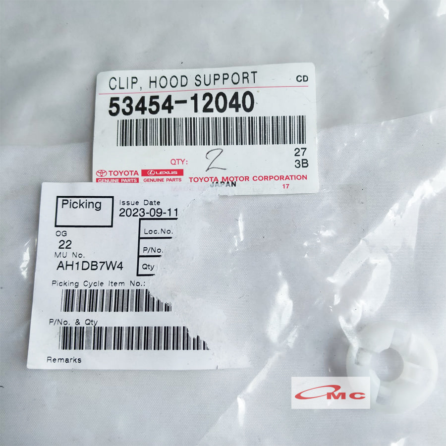 Grommet Kancing Dudukan Tiang kap Mesin Corolla Altis New 53454-12040