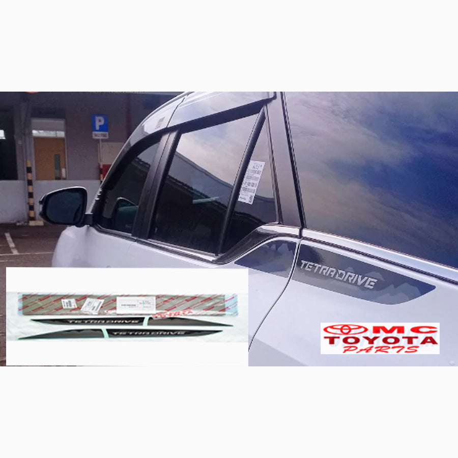 Stiker Sticker TETRADRIVE Hitam New Fortuner 4x4 VRZ P5186-0KA2G