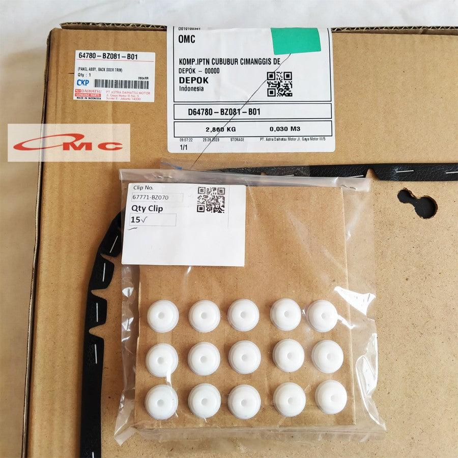 Door Trim Doortrim Bagasi Buka Ke Samping Gran Max 64780-BZ081-B01