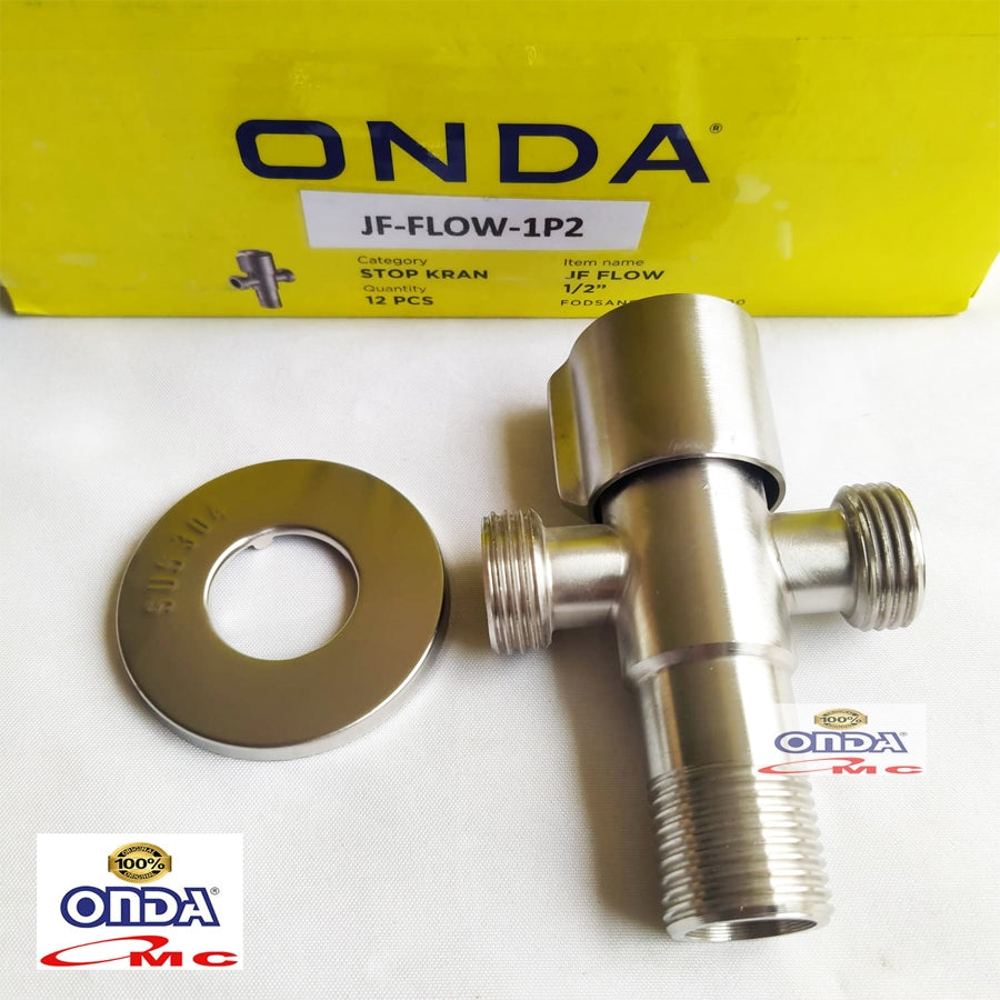Stop Kran Keran Air Cabang T Shower WC 1/2 Inch JF FLOW ONDA