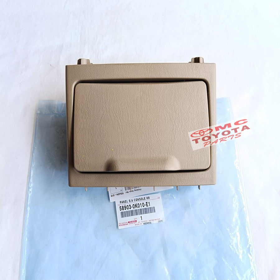 Panel Console Box Belakang Panel Tempat Botol Air Minum Minuman Cup Holder Toyota Innova Fortuner Hilux Original 58903-0K010-E1