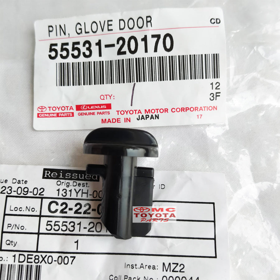 Kancing Laci Bawah Pin Glove Door Harrier ACU30 Lexus 55531-20170