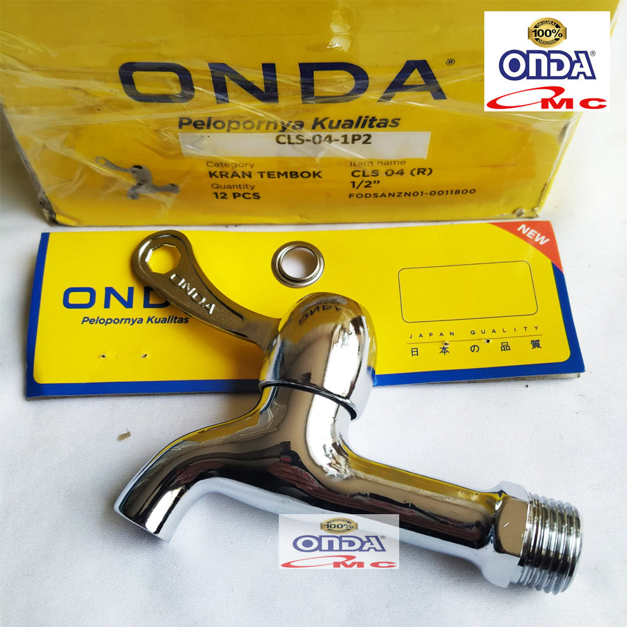 Kran Air Keran Tembok Kamar Mandi Dapur Wastafel 1/2 Inch ONDA CLS 04