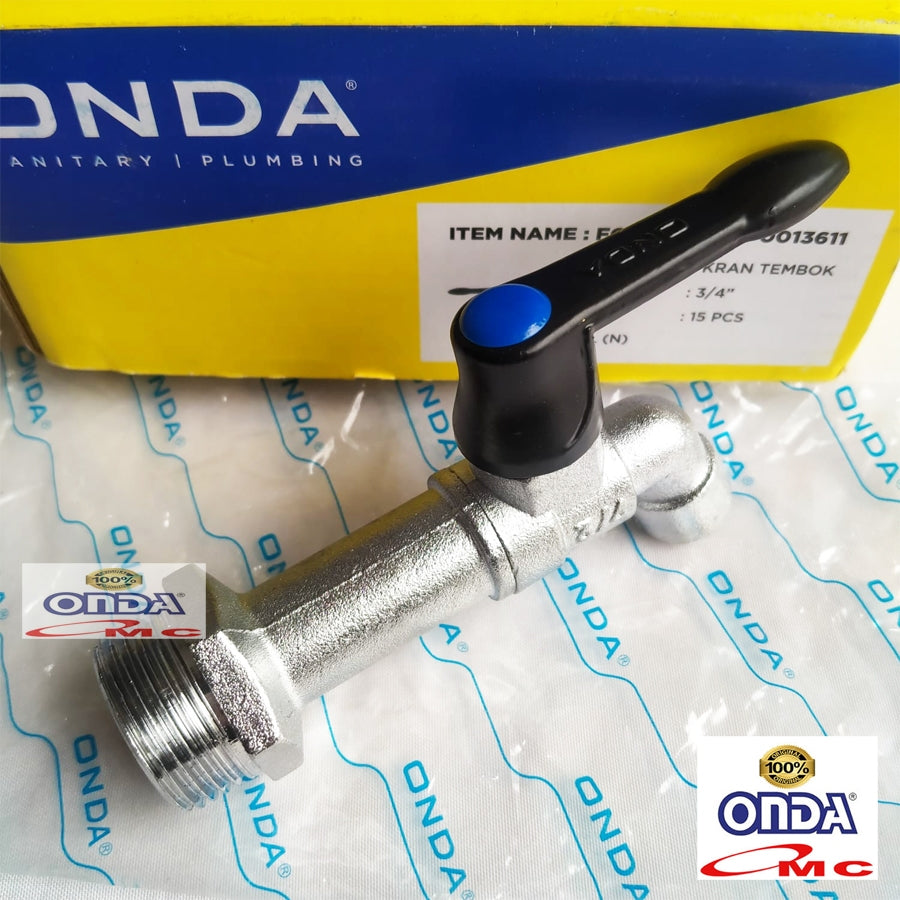 Kran Keran Air Tembok Taman Engkol Cuci Piring BL 3/4" Inch ONDA