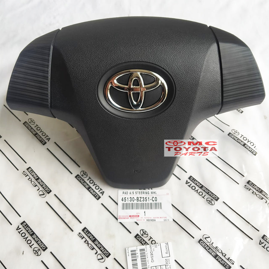 Cover Klakson Pad Tutup Stir Steer All New Avanza Non Airbag Original 45130-BZ351-C0