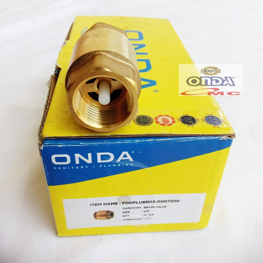 Tusen Tesen Foot Klep Brass Valve Kuningan 1 1/2  Inch ONDA