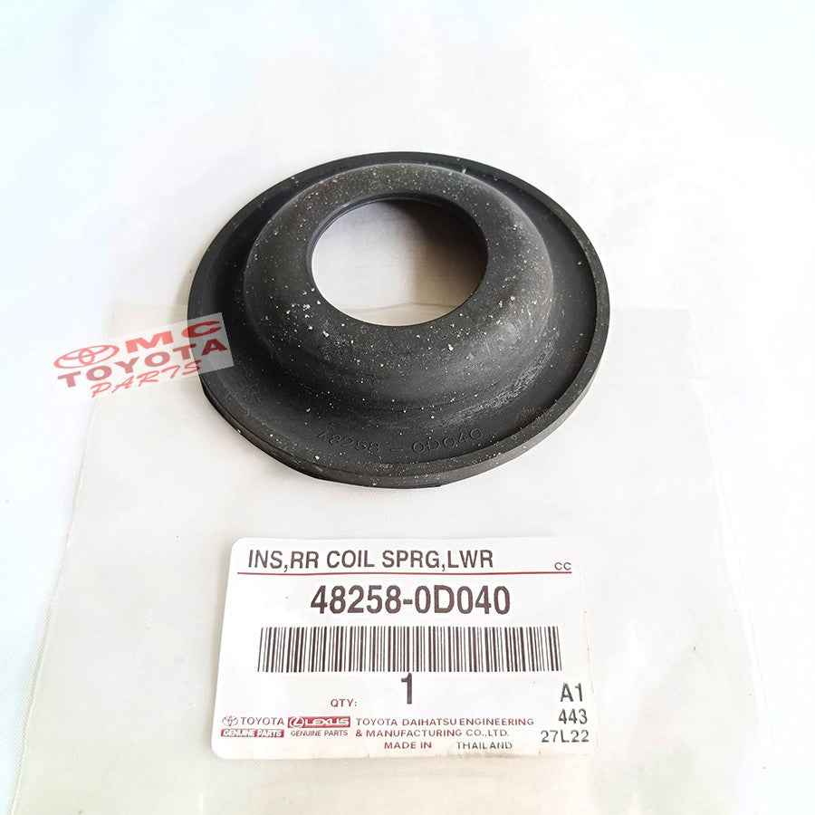 Karet Tatakan Per Keong Belakang Bawah Insulator Rear Coil Spring Lower Toyota Vios 48258-0D040