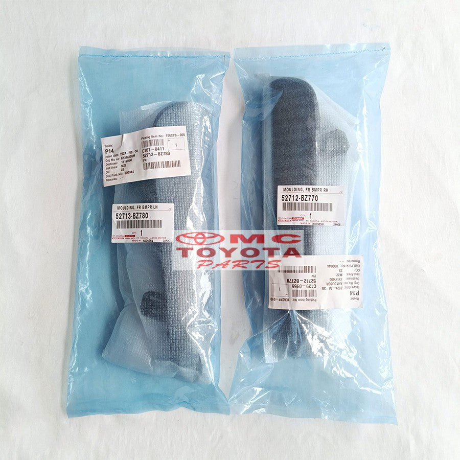 Garnish Cover Tutup Foglamp Fog Lamp Lampu DRL Moulding Bumper Depan Kanan Kiri All New Agya Ayla 2023 Up Original Toyota 52712-BZ770 52713-BZ780
