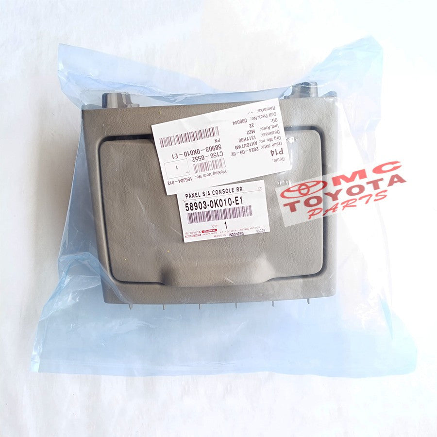 Panel Console Box Belakang Panel Tempat Botol Air Minum Minuman Cup Holder Toyota Innova Fortuner Hilux Original 58903-0K010-E1