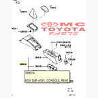 Console Box Panel Rem Tangan Avanza Xenia Rush Terios 58901-BZ040-C0