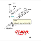 Karet Motor wiper Belakang Calya  sigra Avanza  xenia Innova Fortuner Sienta Original 85143-0D070