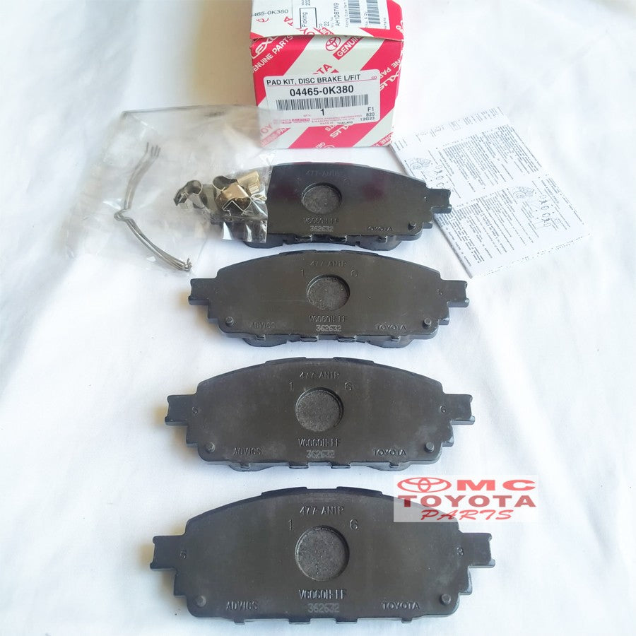 Brake Pad Kampas Rem Depan Innova Reborn Hilux Single 04465-0K380