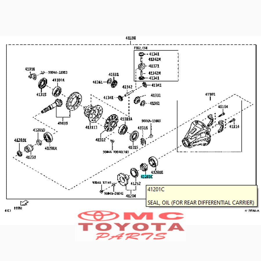 Seal Sil Oil Pinion Gardan Belakang Avanza Xenia Rush 9004A-31043