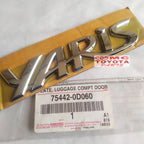 Emblem Logo Toyota YARIS di Bagasi Original 75442-0D060