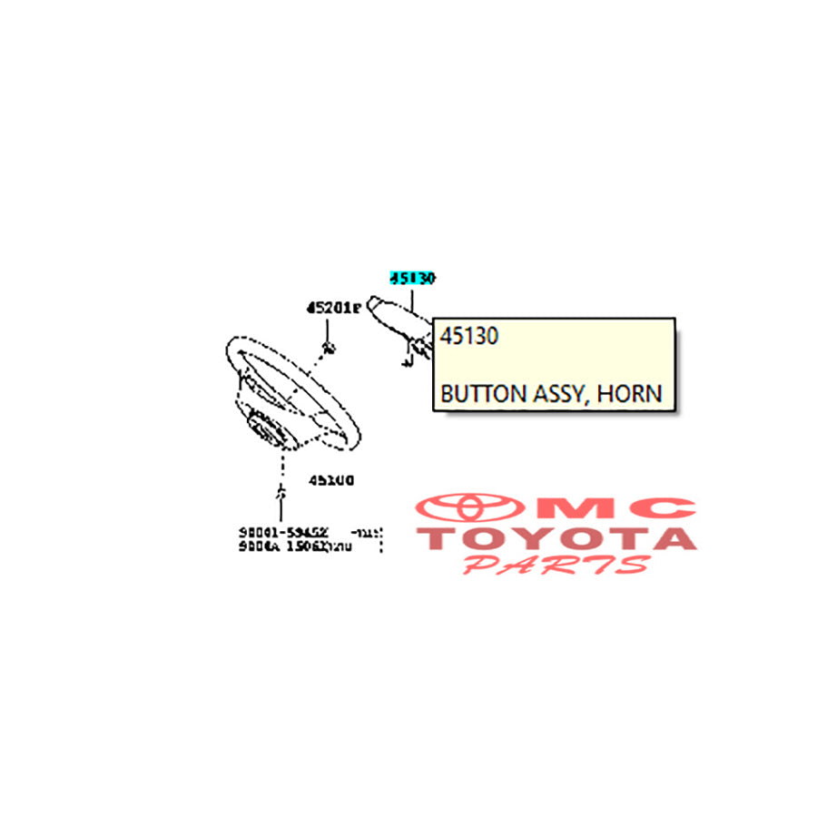 Cover Klakson Pad Tutup Stir Steer All New Avanza Non Airbag Original 45130-BZ351-C0