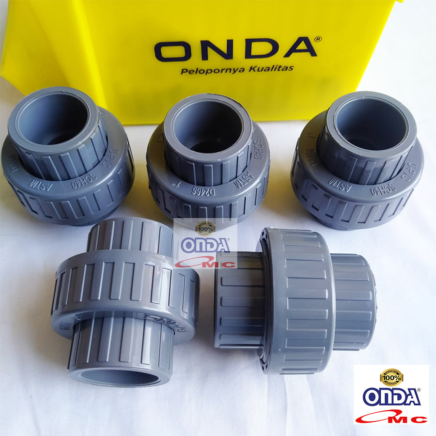 Water Mur Moor Polos Union Socket AW 1 inch PVC Paralon Pralon ONDA