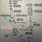 Karet Support Shock Breaker Breker Absorber Bush Belakang Atas Toyota Sienta Corolla Altis 48755-0D210