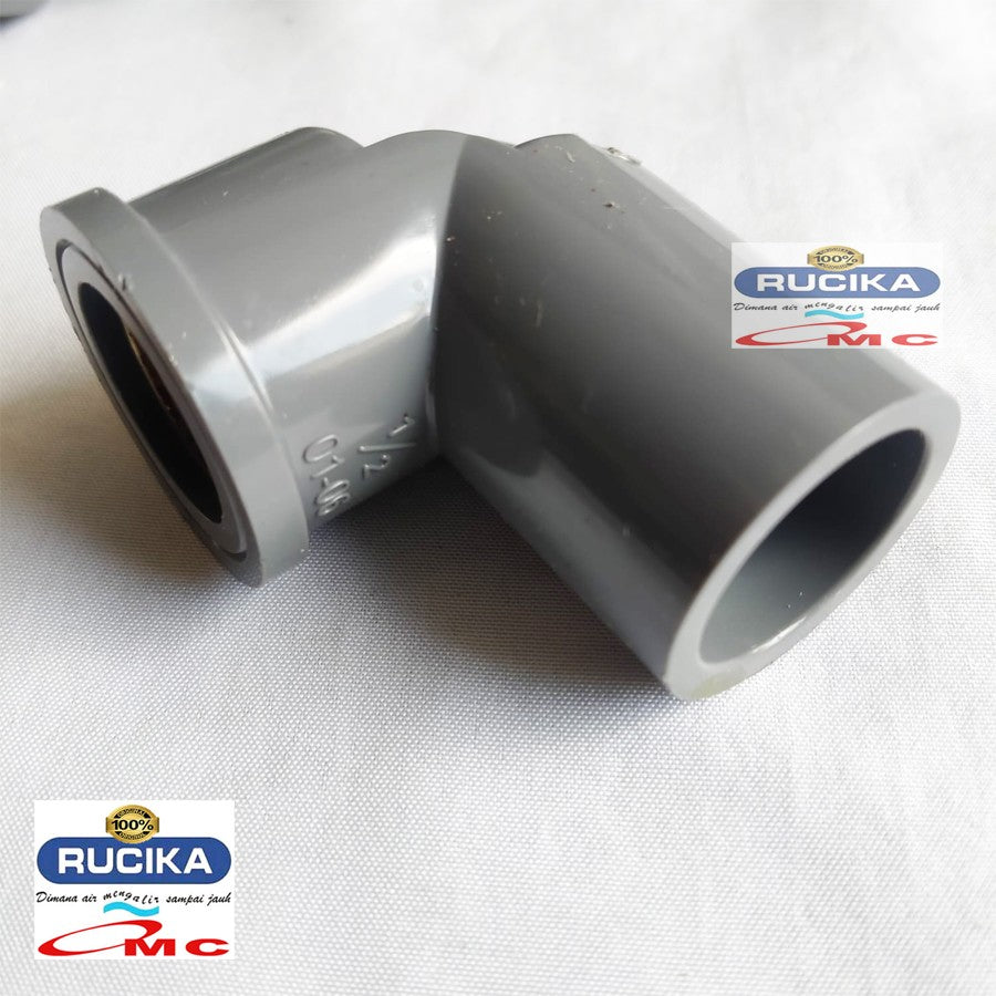 Pralon Knee Keni Drat Dalam Kuningan Faucet Elbow Mi 1/2" RUCIKA