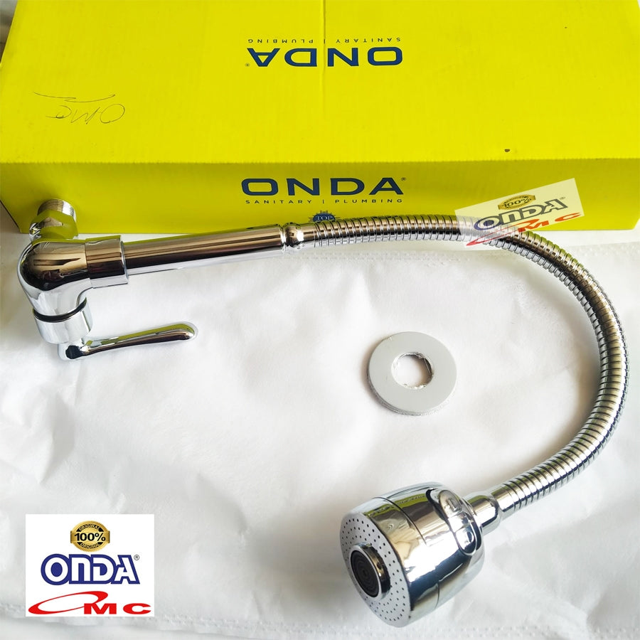 Kran Dapur Cuci Piring Angsa Tembok Fleksibel 1/2" ONDA V 696 GKU