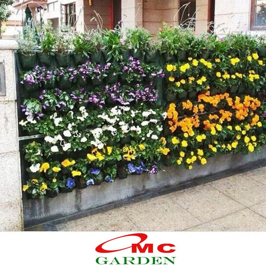 Wall Planter Bag Polybag Dinding Easy Grow Pot Bunga Hias 5 Kantong