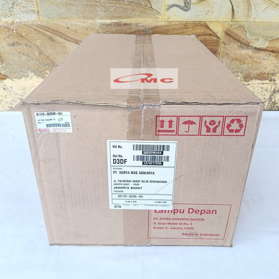 Lampu Depan Head Lamp Lampu Kiri Original Daihatsu Ayla Agya Facelift 81170-BZ330-001