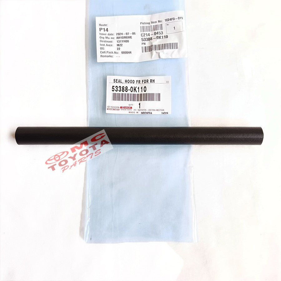 Karet Kap Mesin Motor Seal Hood Bagian Depan Kanan Kiri New Fortuner VRZ Original 53388-0K110
