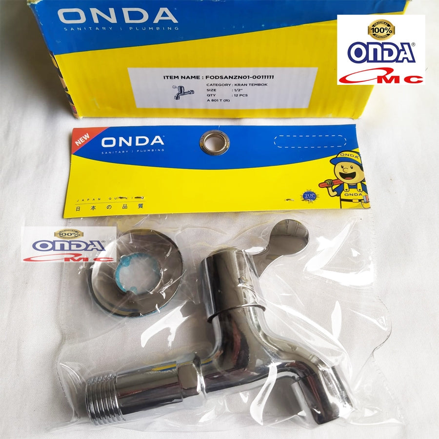 Kran Keran Air Tembok Taman Cuci Tangan 1/2" Inch A 801 T ONDA