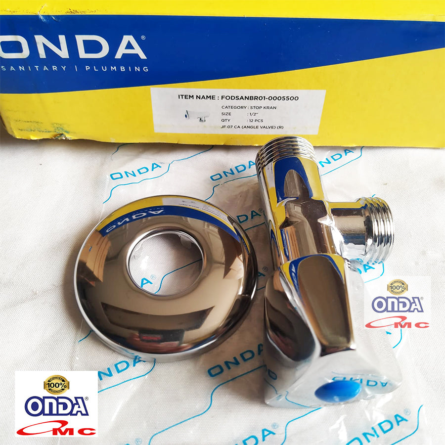 Stop Kran Keran Air T Shower Kloset Valve Single 1/2 inch JF 07 CA ONDA