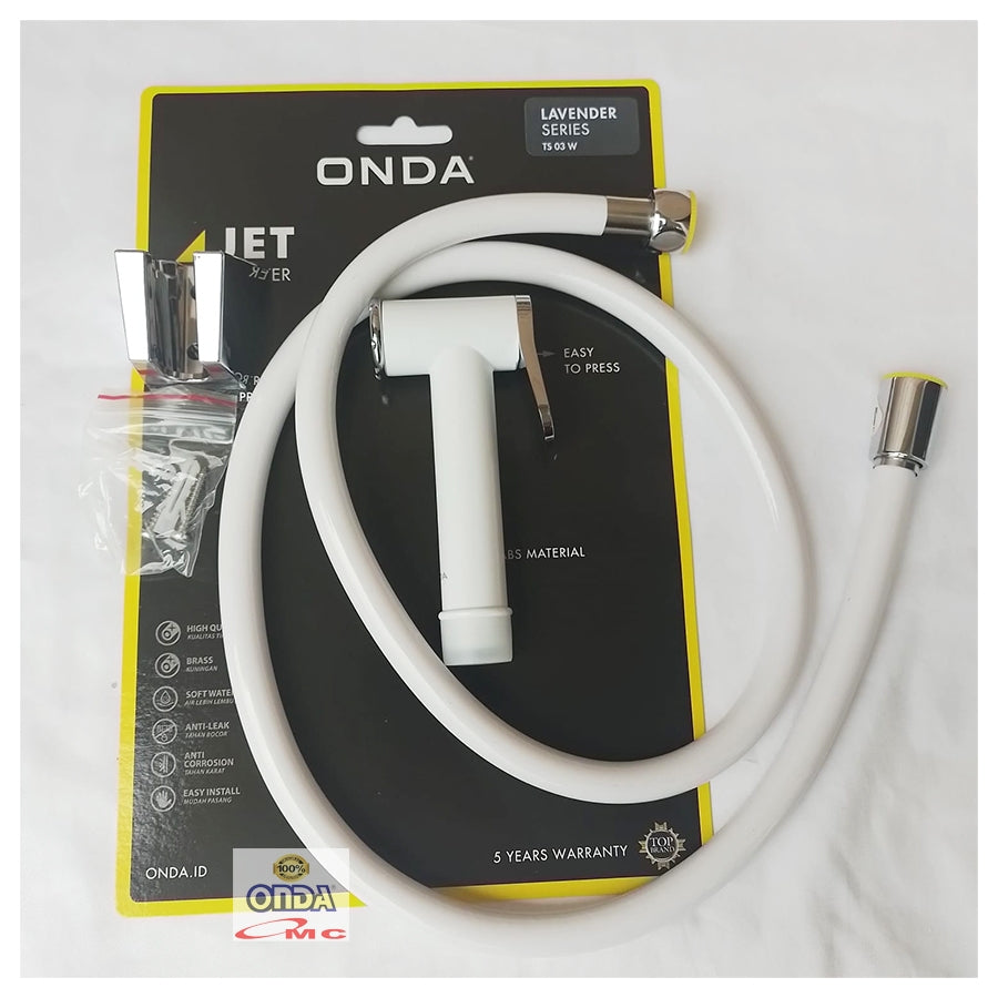 Jet Shower Closet Kloset Exclusive 1.2 M 1/2 Inch ONDA TS 03 W
