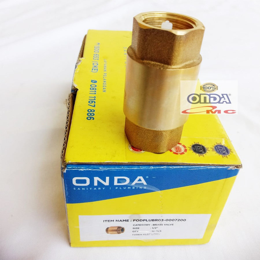 Tusen Tesen Foot Klep Brass Valve Kuningan 1 1/2  Inch ONDA