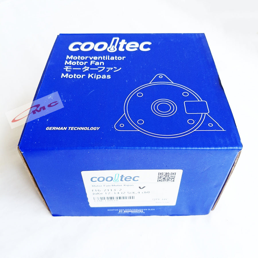 Motor Fan Ac Dinamo Kipas Radiator Cooltec Mobil Nissan Juke Evalia F16-2113-2