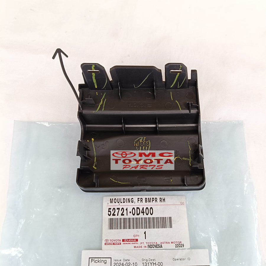 Tutup Cover Derek Towing Bumper Bemper Depan Kanan Vios Limo Yaris 52721-0D400