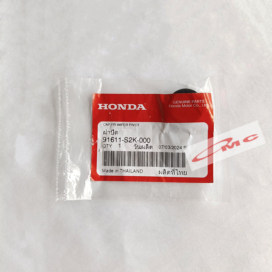 Tutup Cover Baut Arm Wiper Karet Cap Cover Tutup Baut Batang Arm Wiper Gagang Batas Besi Plastik Wiper Depan Honda Brio Mobilio BRV Original 91611-S2K-000