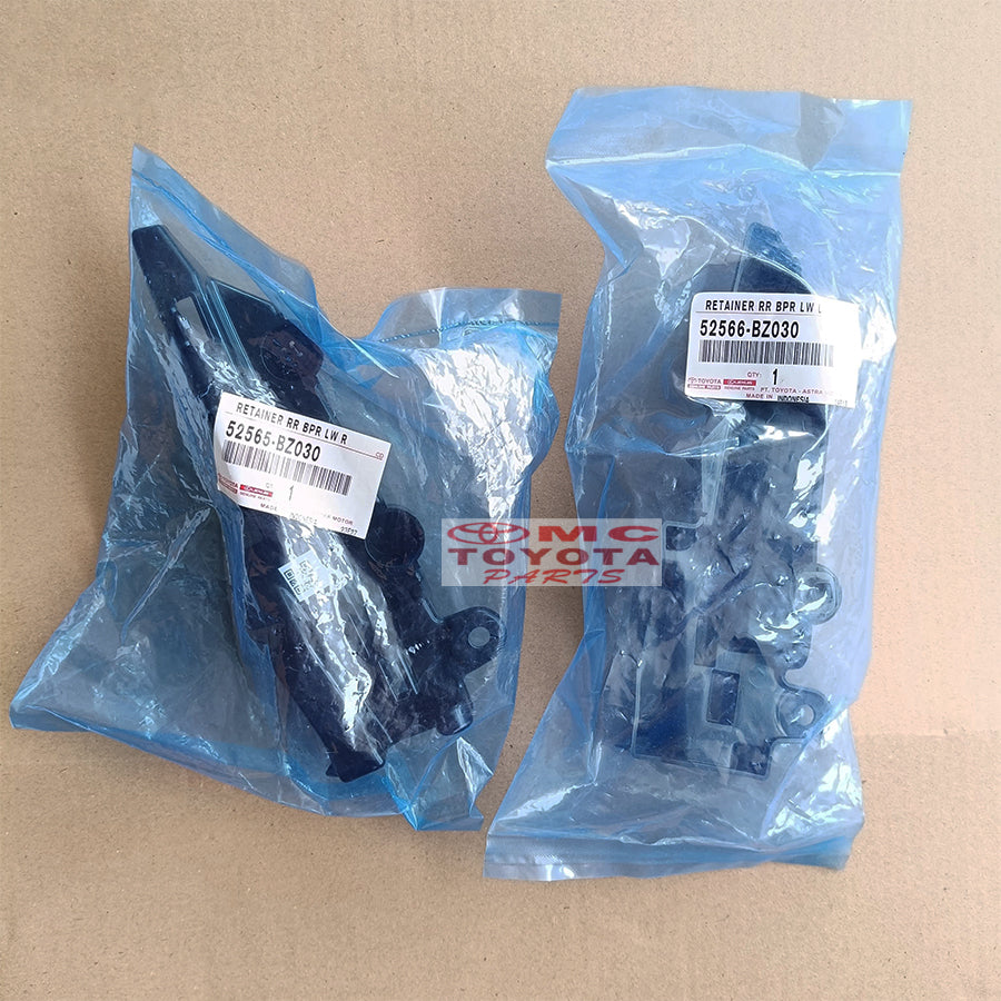 Support Bracket Breket Bemper Belakang Bawah Kanan Kiri All New Rush Terios 2018 Up Original 52565-BZ030 / 52566-BZ030 Retainer Suport Braket Bumper