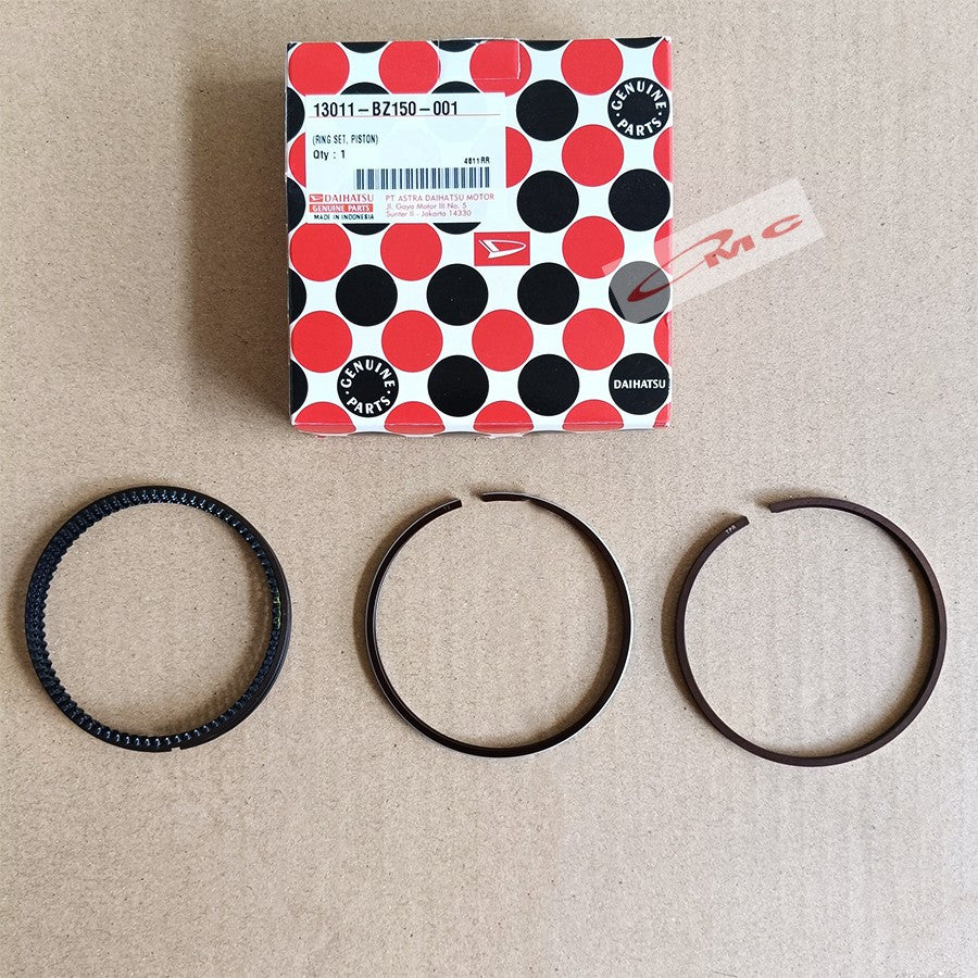 Ring Seher Piston Ring Set Piston Daihatsu Ayla Agya 1000cc Sigra 1000cc Original 13011-BZ150-001