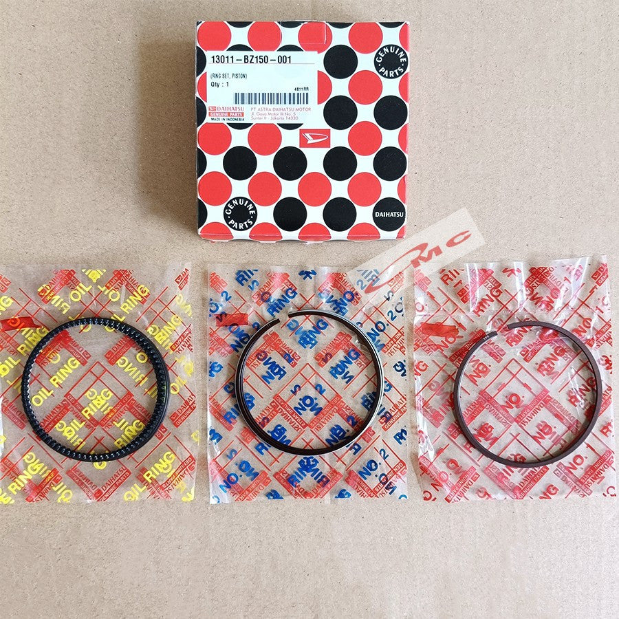 Ring Seher Piston Ring Set Piston Daihatsu Ayla Agya 1000cc Sigra 1000cc Original 13011-BZ150-001