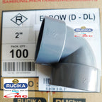 Sambungan Pipa Pralon Knee Keni Knie D-DL Elbow D Aw 2 Inch RUCIKA