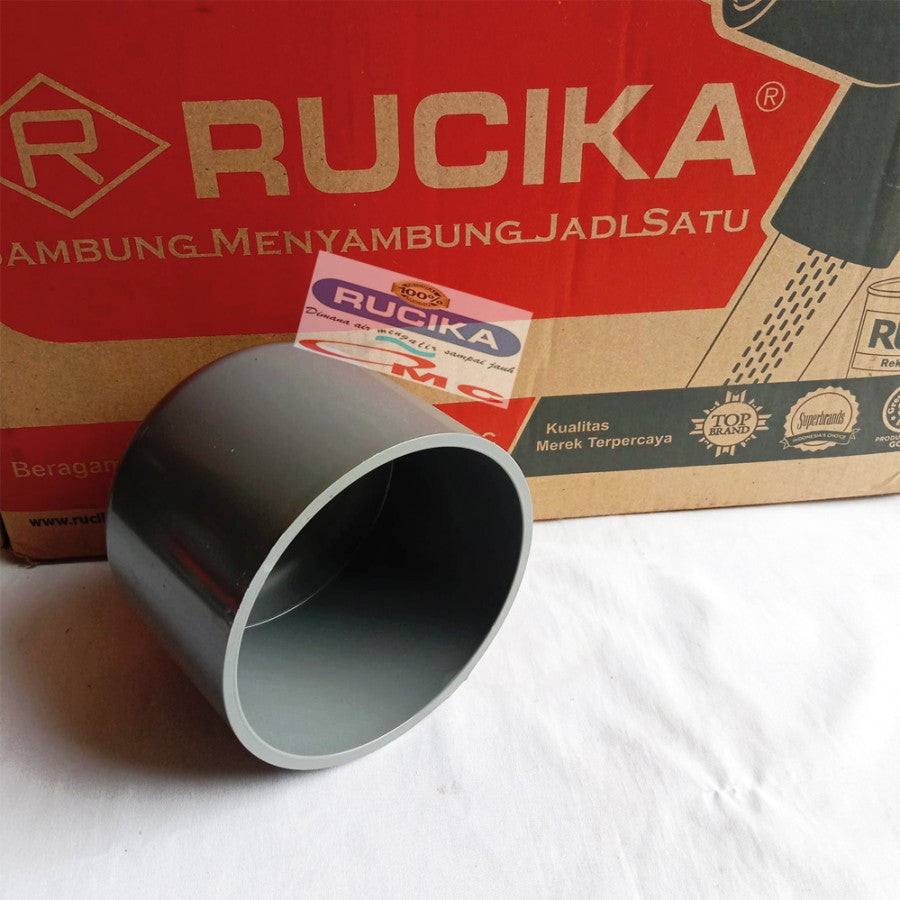 Fitting / Cap Dop Tutup Pipa PVC Cap Aw 4 Inci RUCIKA