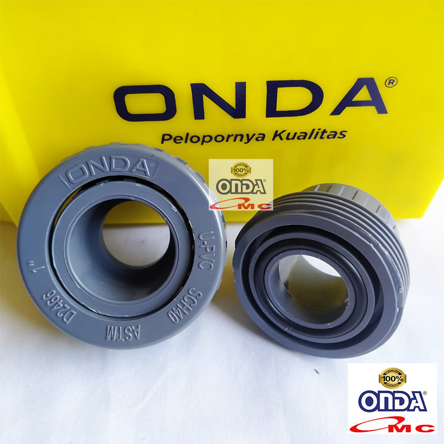 Water Mur Moor Polos Union Socket AW 1 inch PVC Paralon Pralon ONDA