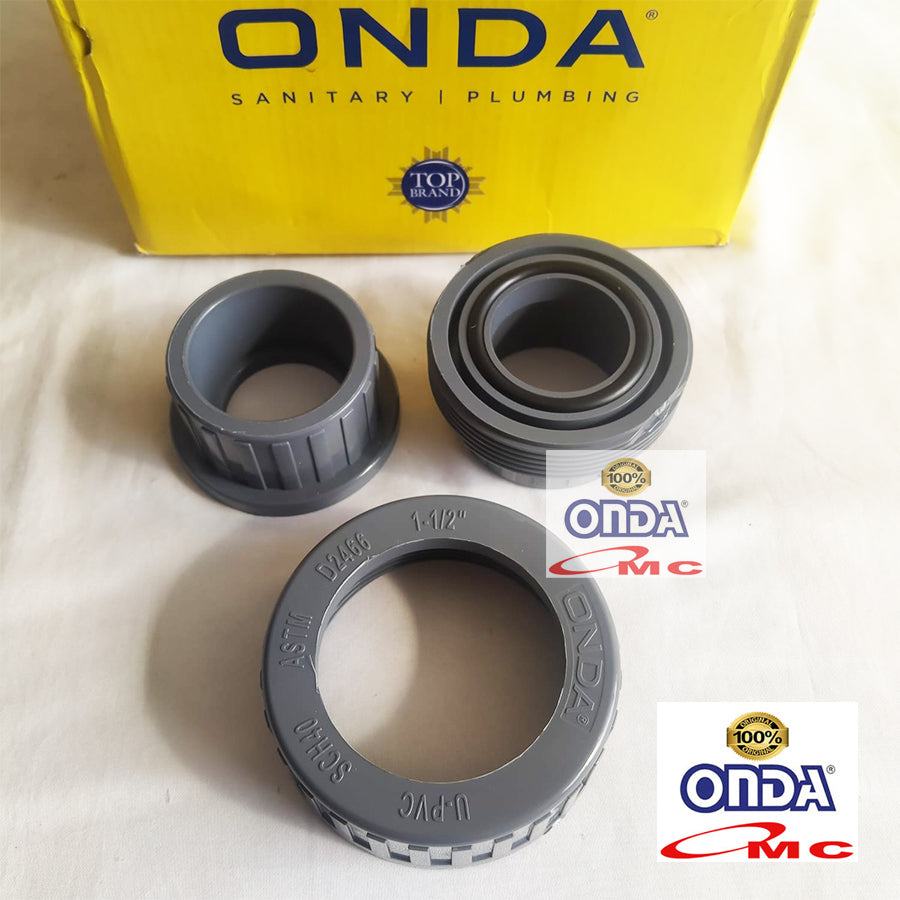 Water Mur Moor Polos Union Socket AW 1 - 1/2 inch PVC Paralon ONDA
