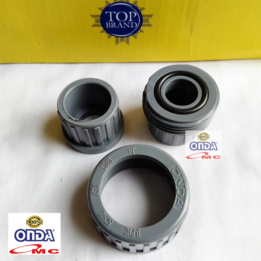 Water Mur Moor Polos Union Socket AW 1/2 inch PVC Paralon ONDA