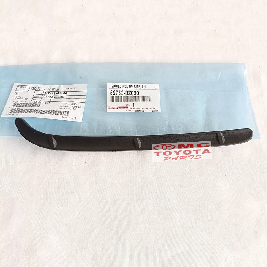 Moulding Extension Bumper Belakang Kiri List Lis Bemper Avanza Xenia 52753 -BZ030
