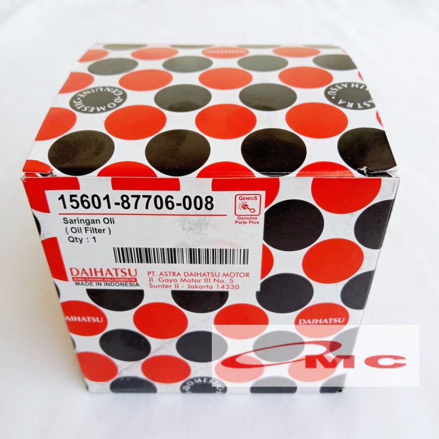 Filter Saringan Oli Hijet S75|Zebra S88/S89|Espass S91/S92|Feroza F62 Daihatsu Genuine Parts  15601-87706-008