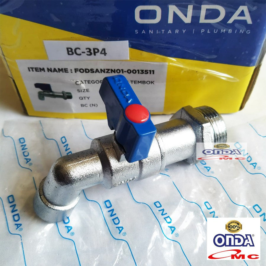Kran Keran Air Pendek Tembok Taman Cebol 3/4" Inch ONDA BC 3/4"