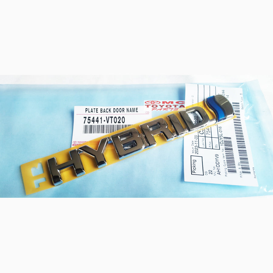 Emblem Logo Bagasi Toyota HYBRID Innova Zenix 75441-VT020
