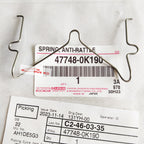 Fitting Disc Brake Kampas Rem Depan Fortuner Hilux Vigo 47748-0K190