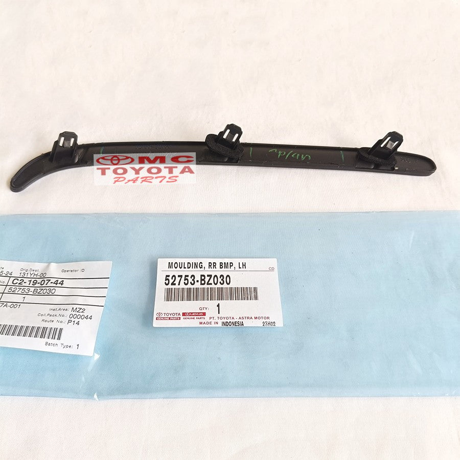 Moulding Extension Bumper Belakang Kiri List Lis Bemper Avanza Xenia 52753 -BZ030
