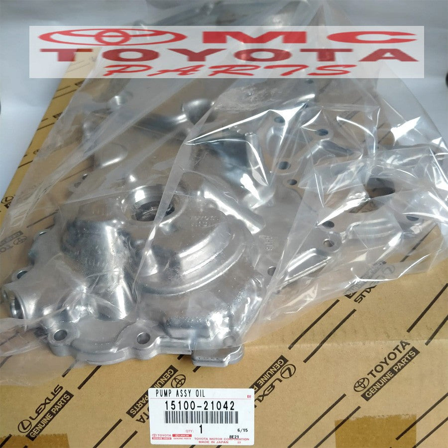 Pompa Oli Oil Pump Assy Toyota Yaris Bakpao Vios Limo Corolla Altis Original 15100-21042